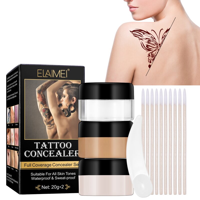 Concealer Cream - Invisible Tattoo Scar Birthmark Stretch Long Lasting Waterproof