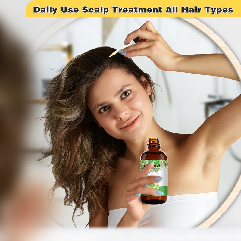 Rosemary Oil - 120ml Pure Natural Organic Cold Pressed Hair Growth Extract