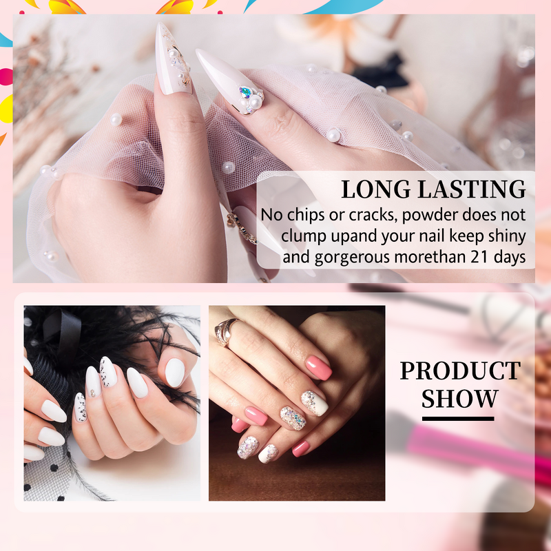 Acrylic Nail Kit - Wholesale Professional Full Set Liquid Powder UV Gel Extension