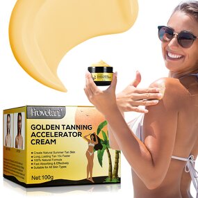 Tanning Cream - Natural Organic Carrot Golden Tanning Accelerator Sun Tan