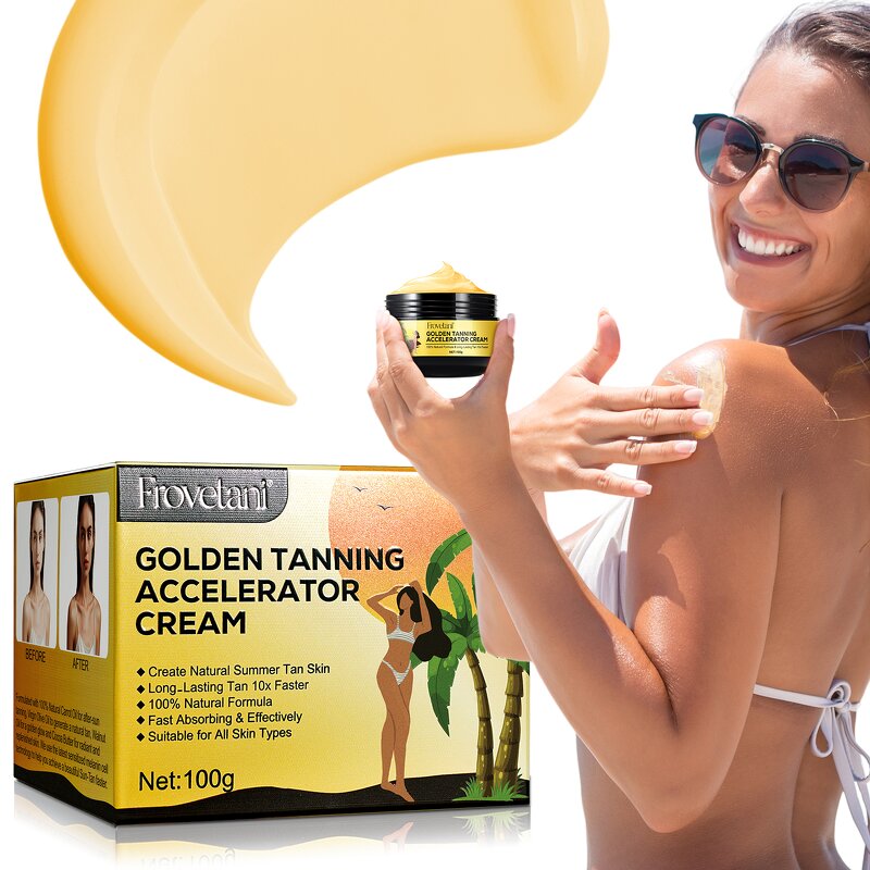 Tanning Cream - Natural Organic Carrot Golden Tanning Accelerator Sun Tan