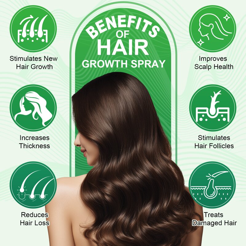 Hair Oil Spray - 120ml Natural Batana Rosemary Fast Hair Growth Scalp Care