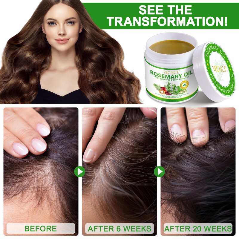 Rosemary Cream - Organic Solid Hair Growth Oil Ointment Thin Hair Batana