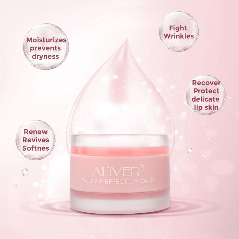 Lip Scrub Manufacturer - Private Label Peach Strawberry Day Night Hydrating Lip Mask