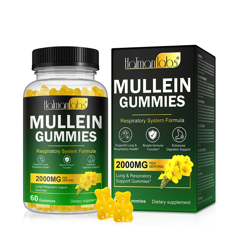 Gummy Manufacturer - Private Label Mullein Leaf Extract Lung Cleanse Detox Organic