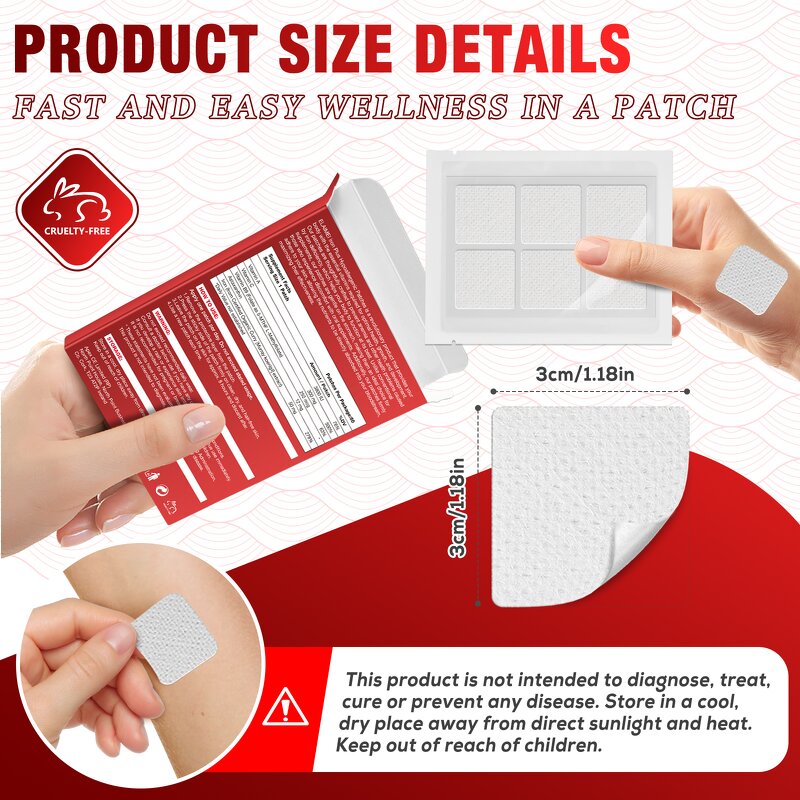 Topical Patch - OEM 60 Pack Iron Supplement Vitamins A C Red Blood Cells