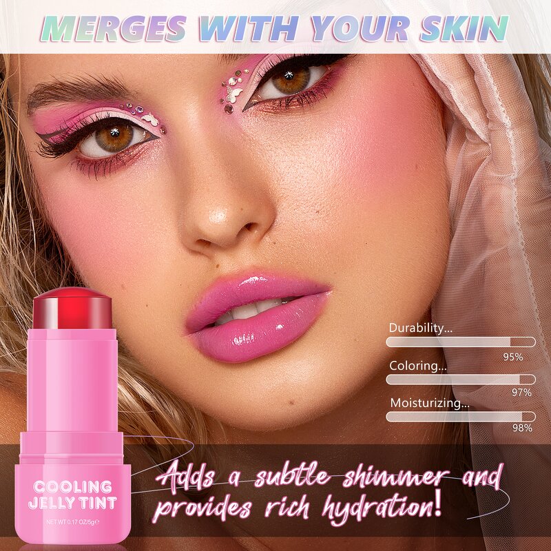Blush Stick - Colour Changing Milk Cooling Water Jelly Lip Cheek Stain