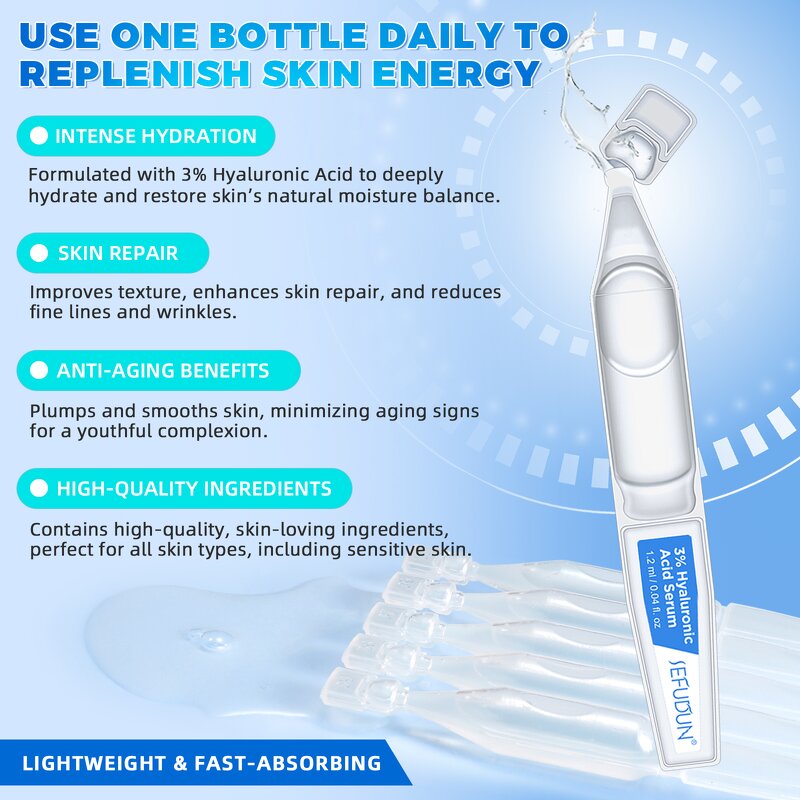 Serum Manufacturer - 3% Hyaluronic Acid 24H Moisturizing Anti Wrinkle Whitening