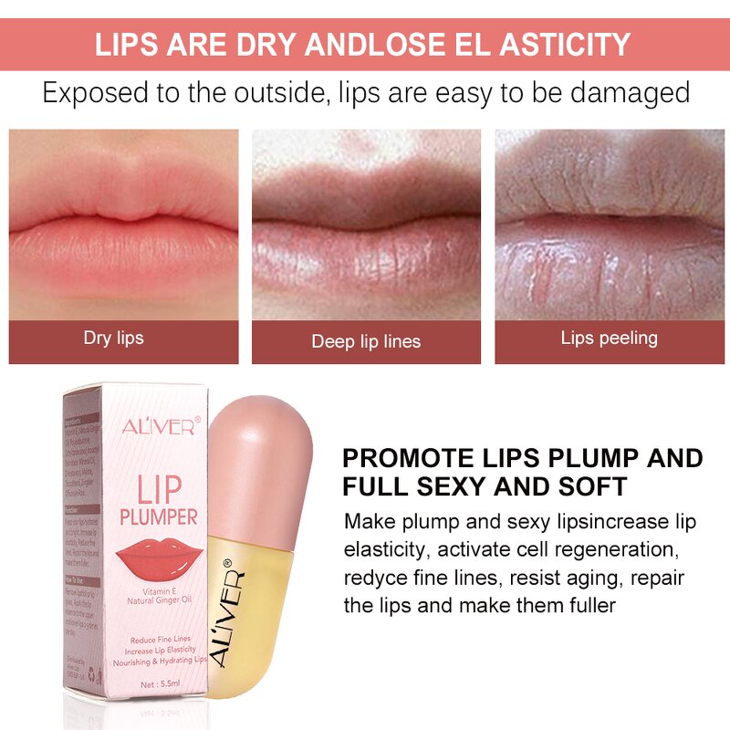 Lip Plump Oil - Wholesale Private Label Natural Instant Hydrating Extreme Gloss
