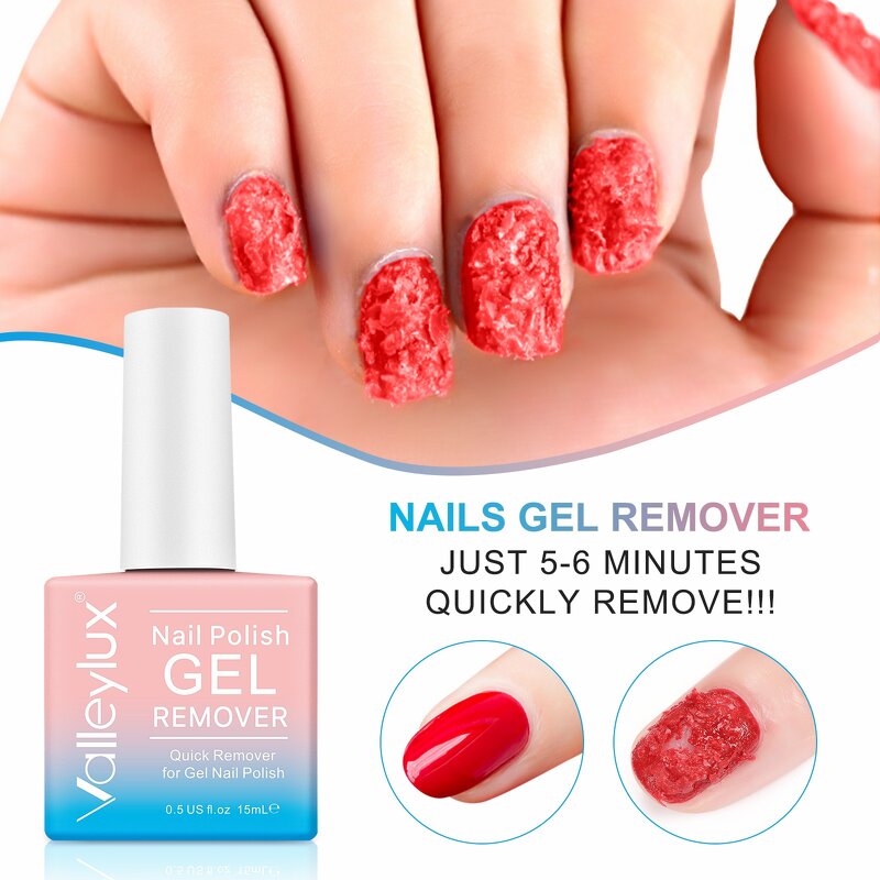 Nail Polish Remover - 15ml Cruelty Free Non Toxic UV Gel Quick Remove