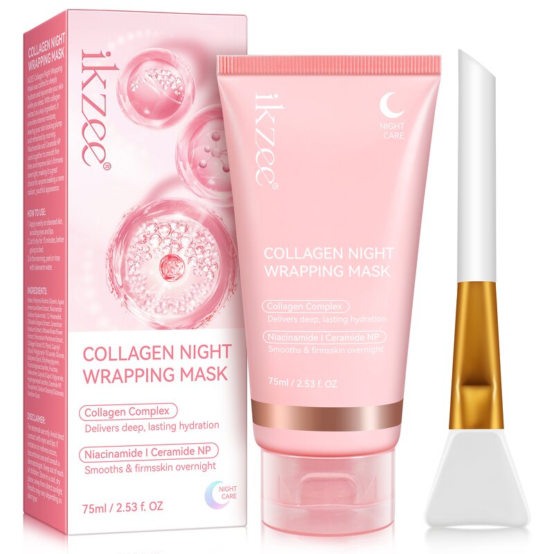 Facial Mask - Private Label Collagen Overnight Peel Off Hydrating Wrapping Mask