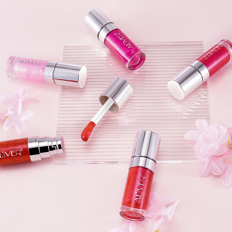 Lip Gloss Set - 5 Pack Liquid Lip Glow Oil High Shine Make up Kit