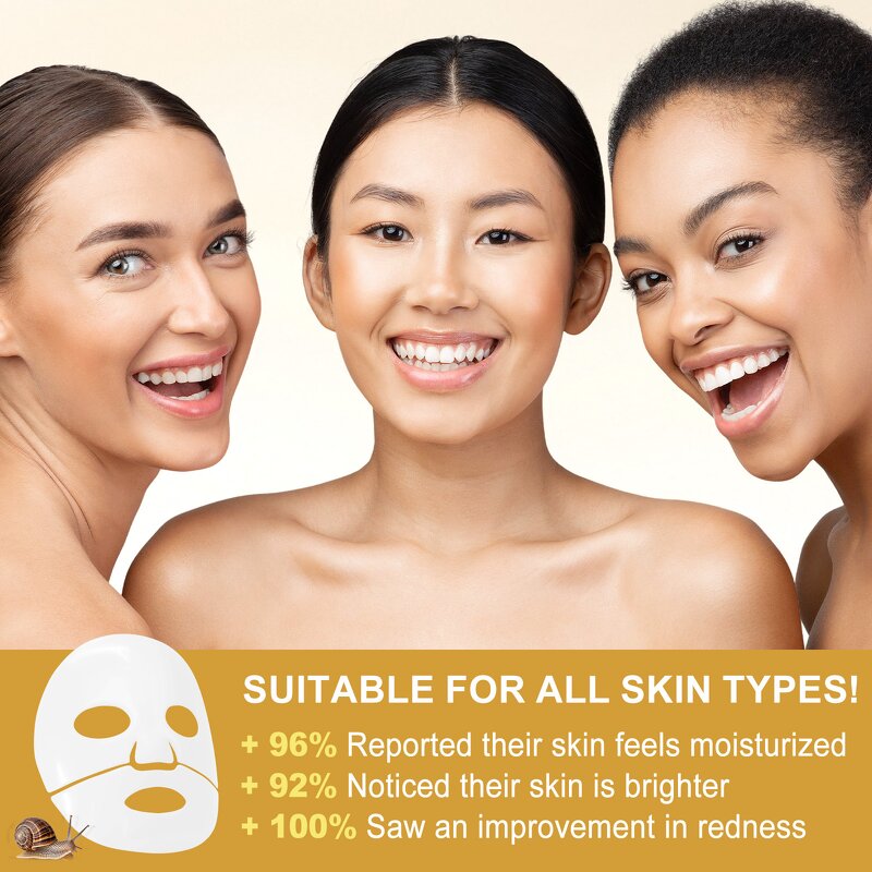 Face Mask Manufacturer - Hydrogel Snail Essence Collagen Repair Brightening Hydrating