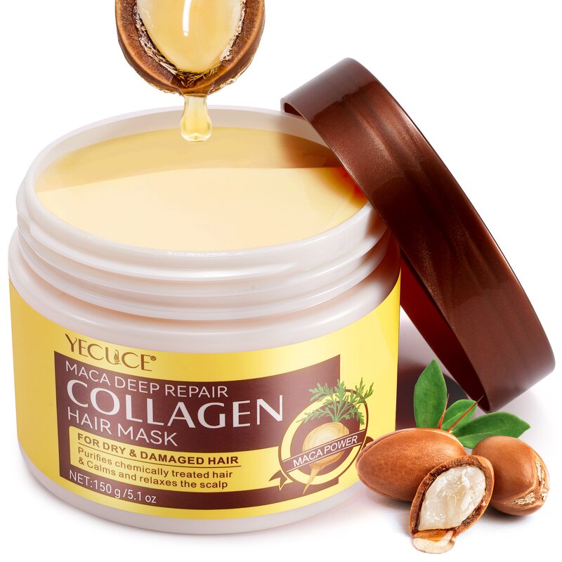 Hair Mask Manufacturer - 150g Avocado Oil Maca Collagen Dry Damaged Hair