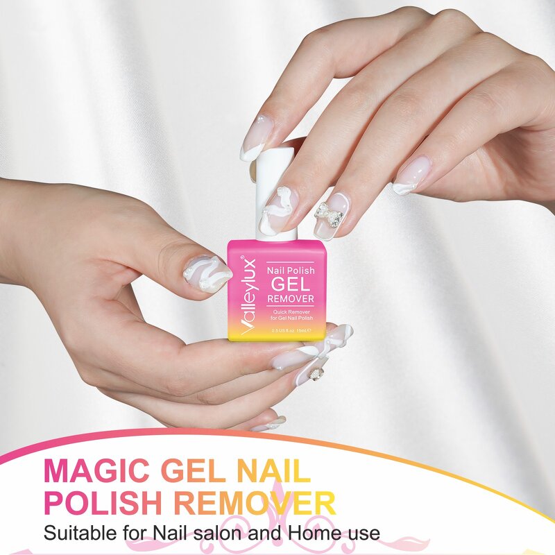 Nail Polish Remover - 15ml Cruelty Free Non Toxic UV Gel Quick Remove