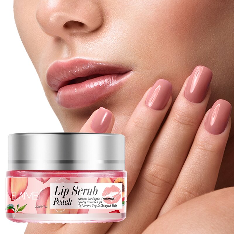 Lip Mask Manufacturer - Wholesale Orange Peach Strawberry Lip Scrub Balm Vegan