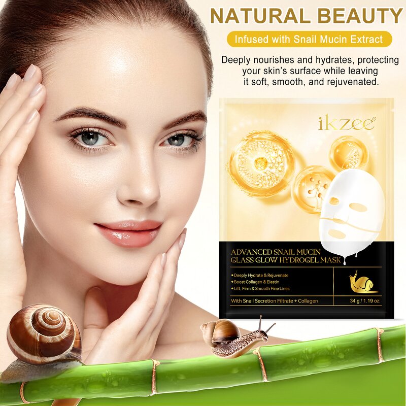 Face Mask Manufacturer - Hydrogel Snail Essence Collagen Repair Brightening Hydrating