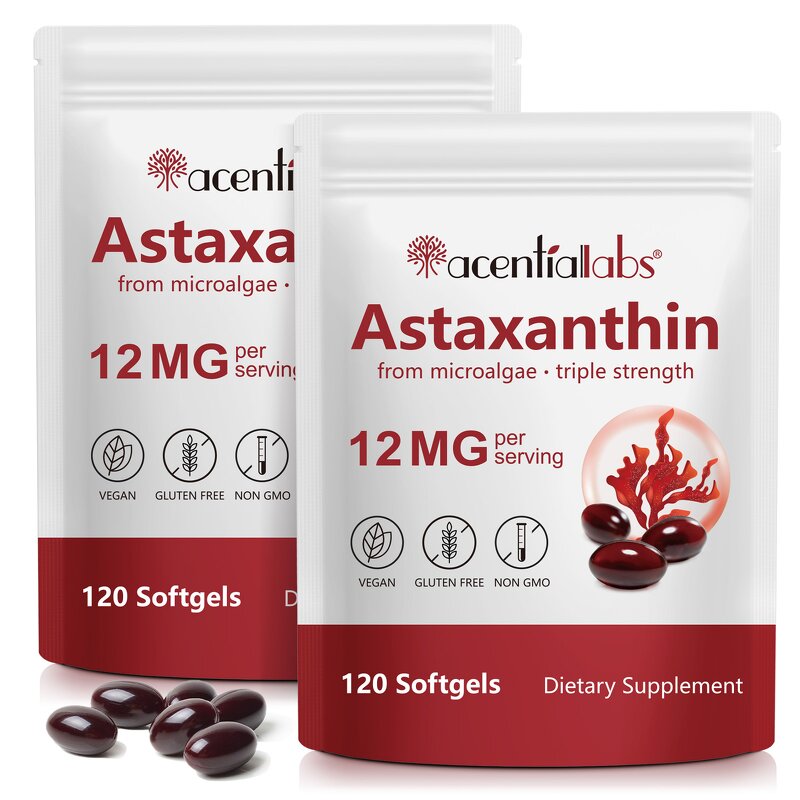 Capsule Manufacturer - Wholesale Astaxanthin 120 Capsules Vegan Antioxidant Eye Joint