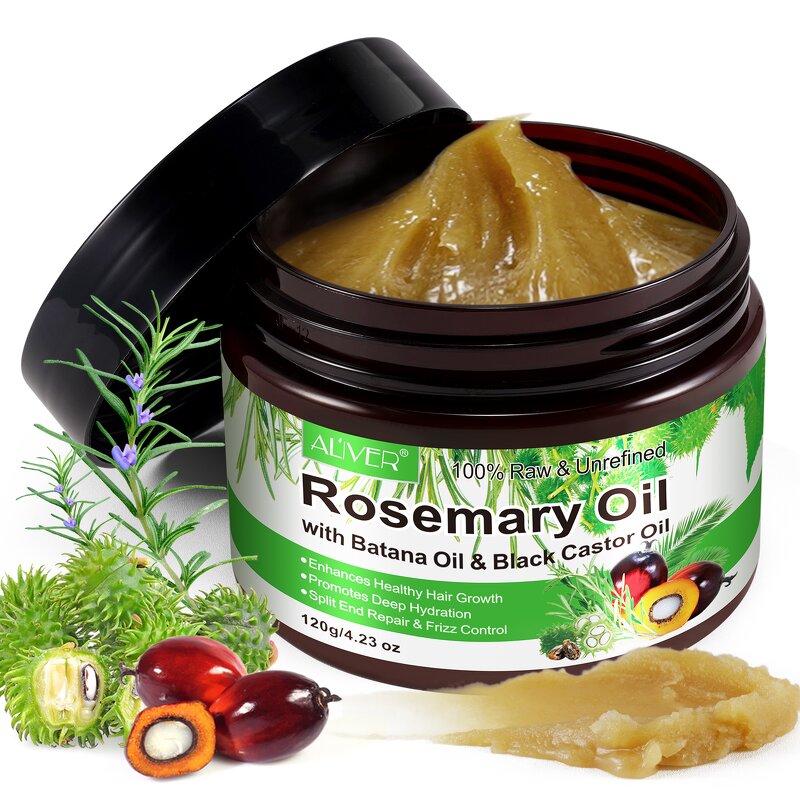 Rosemary Oil - Private Label Raw Butter Batana Black Castor Hair Growth