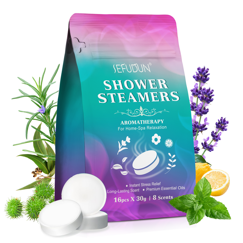 Bath Bomb Manufacturer - Private Label 16 Pack Lavender Aromatherapy Shower Steamers