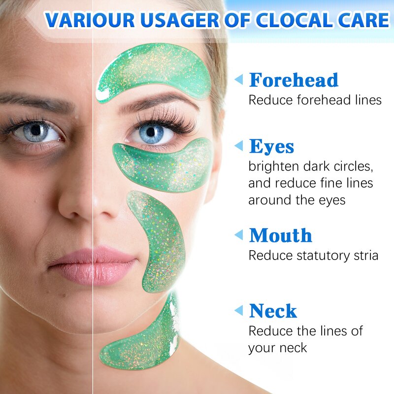 Eye Mask Manufacturer - Custom Logo 12 Pairs Silicone Collagen Eye Bag Dark Circle