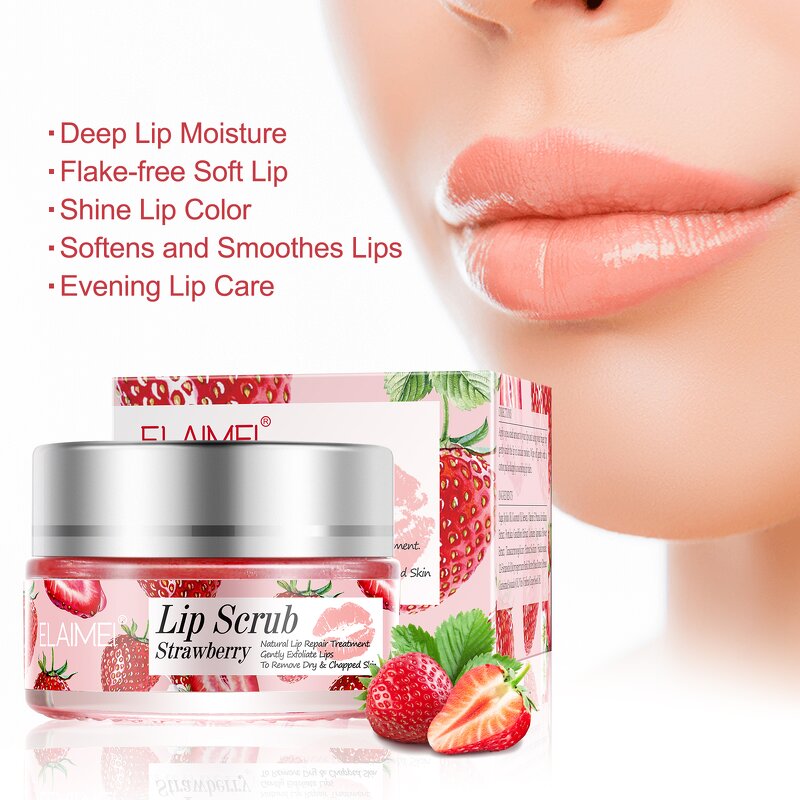 Lip Mask Manufacturer - Wholesale Orange Peach Strawberry Lip Scrub Balm Vegan