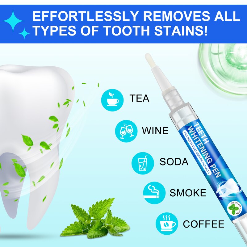Teeth Whitening Pen - Wholesale 6pcs Instant Stain Remover Fresh Mint Sensitive
