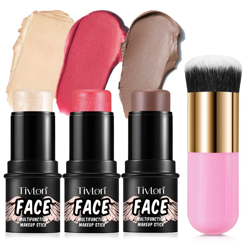 Makeup Stick - Multi Beauty Face Nose Blush Contour Bronzer Highlighter Brush