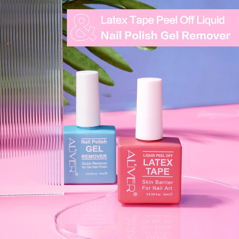 Liquid Latex Tape - Pink Peel Off Skin Barrier Fast Nail Polish Remover