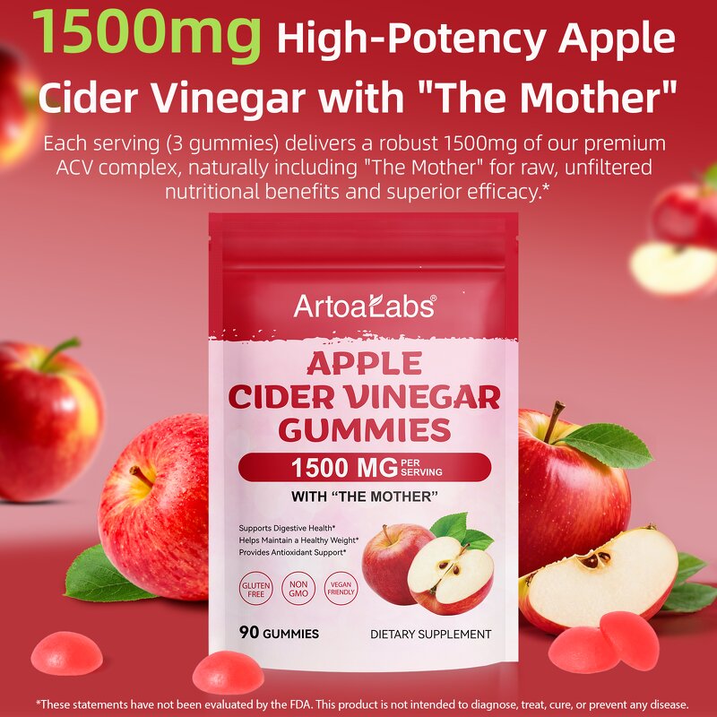 Gummy Manufacturer - Private Label Keto Acv 1500mg Apple Cider Vinegar Weight Loss