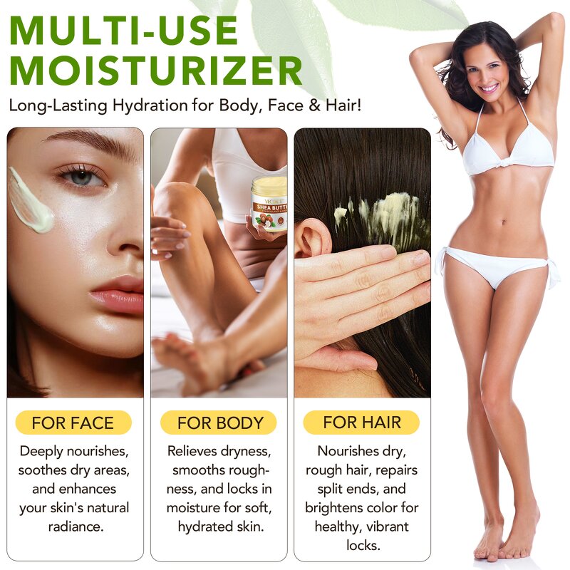 Shea Butter Lotion - Custom African Unrefined Raw Body Face Skin Care