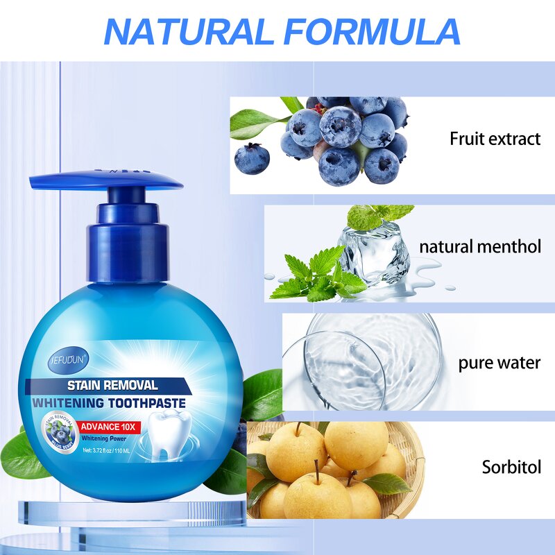 Toothpaste Manufacturer - Press-Type Baking Soda Instant Teeth Whitening Stain Remover