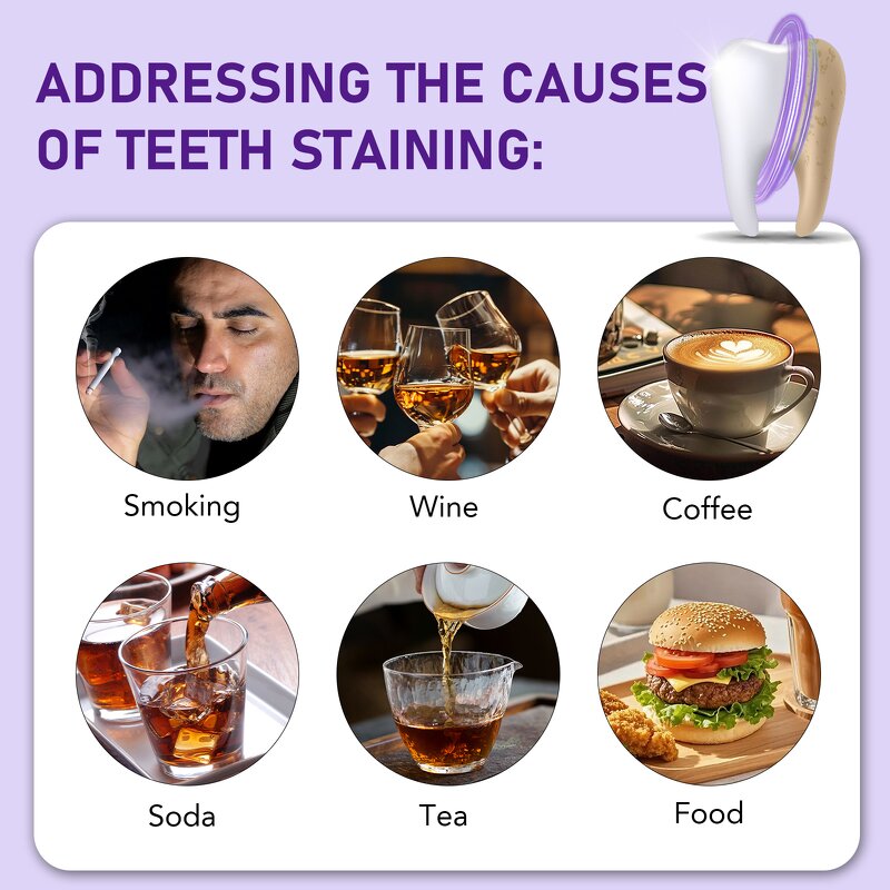 Teeth Powder Manufacturer - 30g Natural Mint Instant Whitening Purple Cleaning