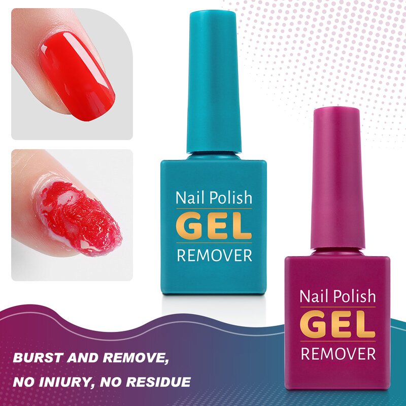 Nail Polish Remover - 2 Pack 3 Mins Easily Soak Off Gel Removal Kit