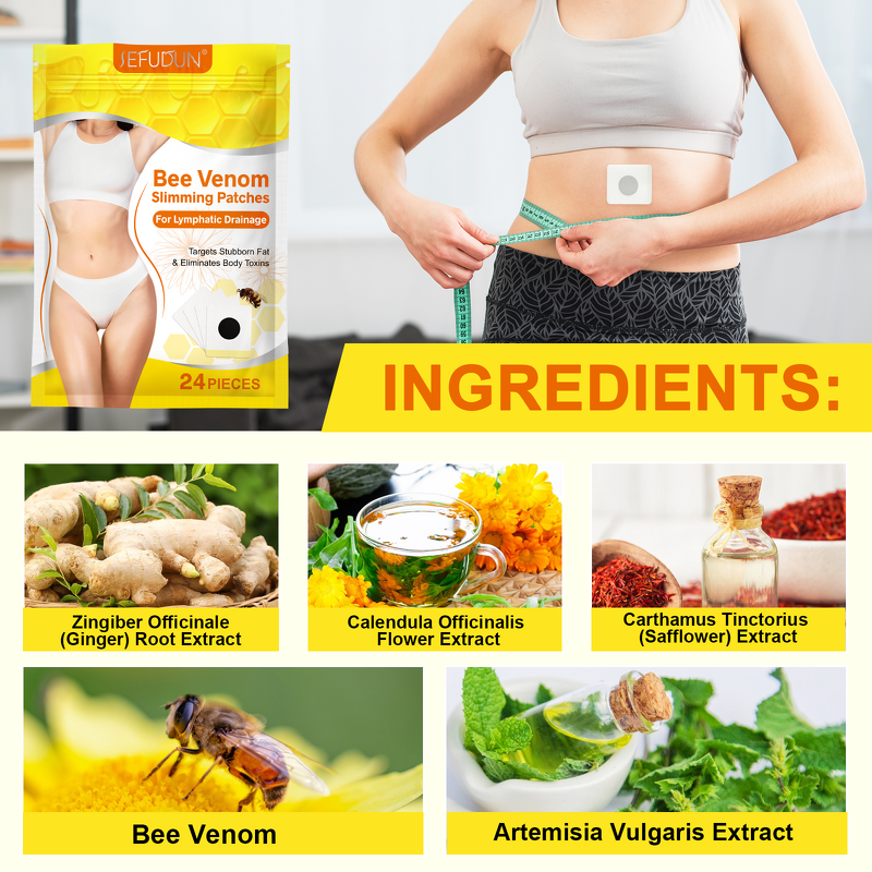 Slim Patch Manufacturer - Bee Venom Body Detox Firming Shaping Belly Weight Loss