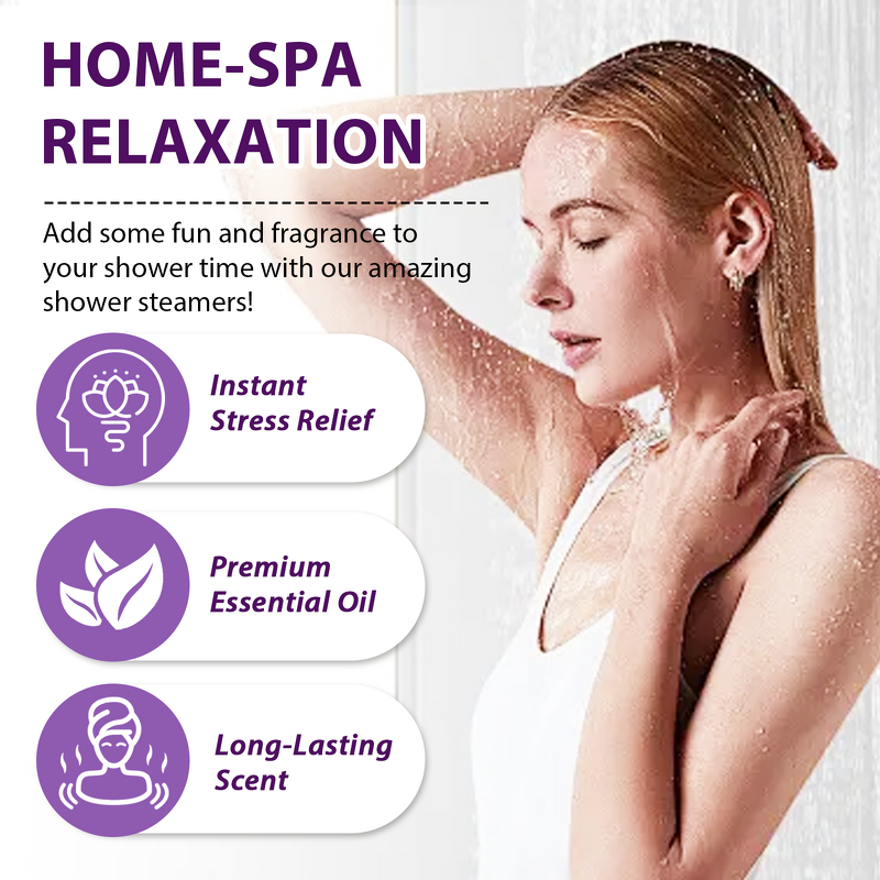 Bath Bomb Manufacturer - Private Label 16 Pack Lavender Aromatherapy Shower Steamers