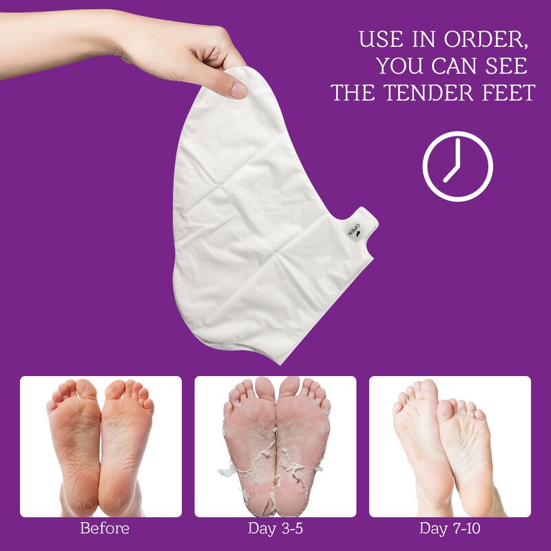 Foot Mask Manufacturer - Lavender Peeling Hydrating Anti-Wrinkle Cracked Heels