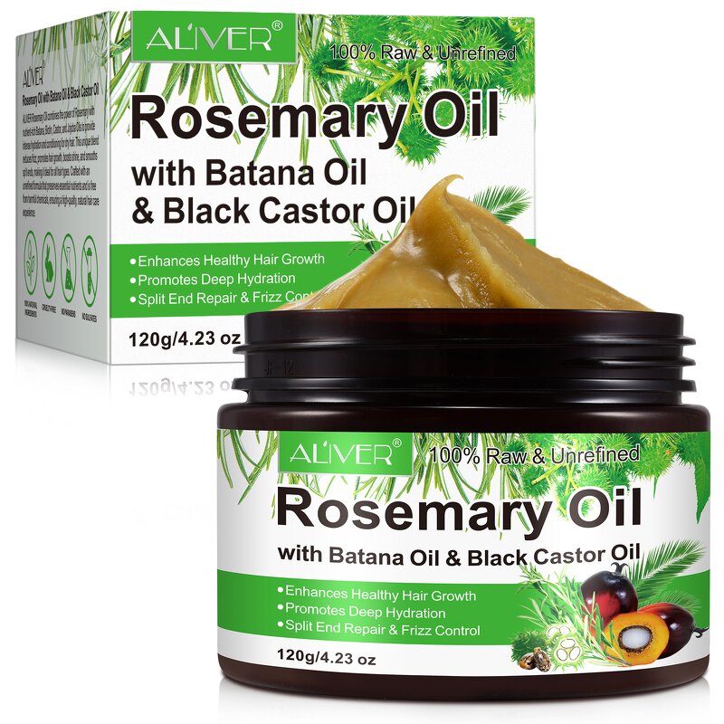 Rosemary Oil - Private Label Raw Butter Batana Black Castor Hair Growth