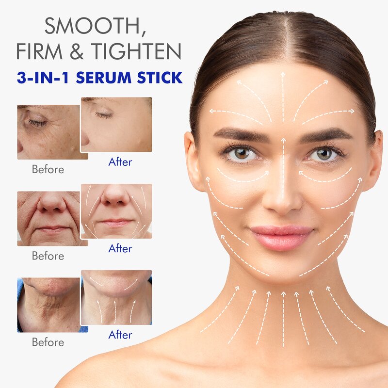 Serum Stick - Retinol Lifting Firming 3 in 1 Peptides Anti Wrinkle Moisturizer