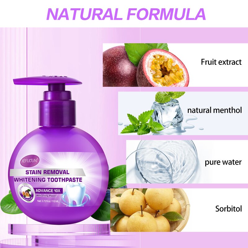 Toothpaste Manufacturer - Press-Type Baking Soda Instant Teeth Whitening Stain Remover