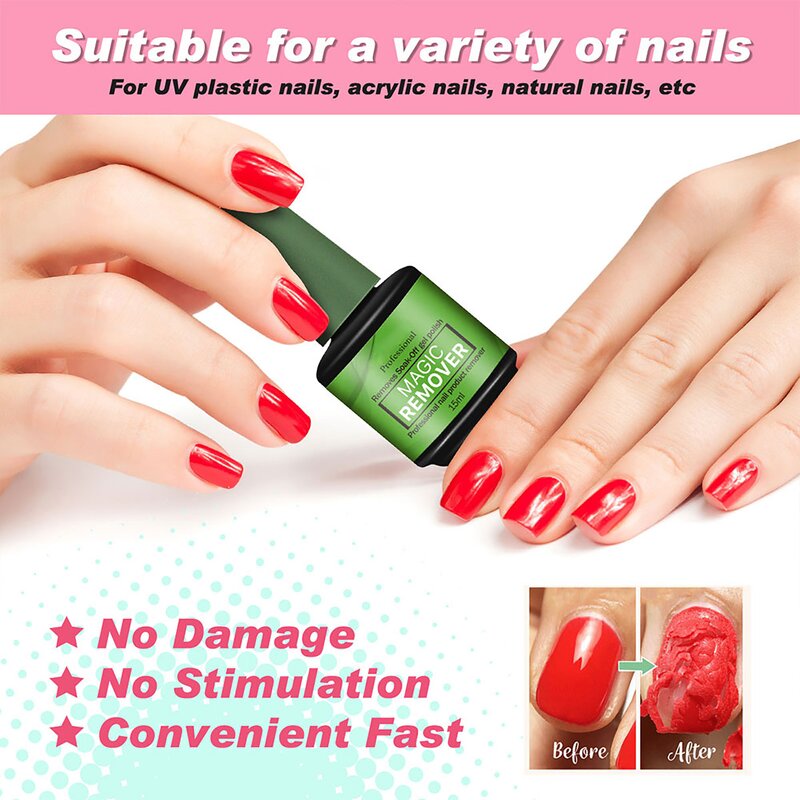 Nail Glue Remover - Wholesale 15ml Quick Harmless Private Label Liquid