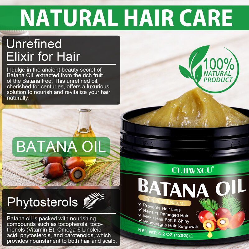 Batana Oil - 120g Pure Natural Raw Honduras Organic African Hair Growth