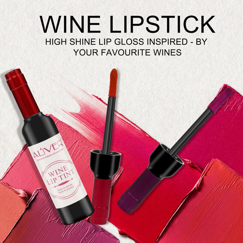 Lipstick Set - 6 Pack Vegan Matte Liquid Custom Logo Magic Wine Bottle Kit