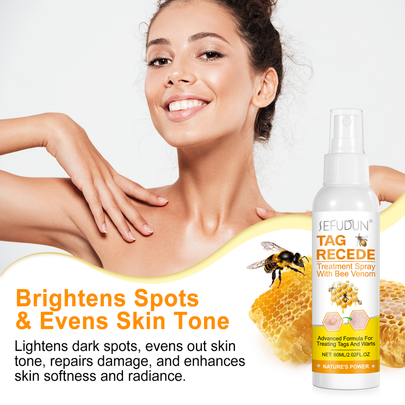 Skin Tag Remover - 60ml Advanced Spray Natural Bee Venom Moles Warts Removal