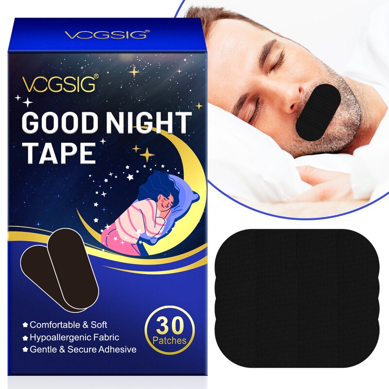 Sleep Strip Manufacturer - Black Lip Shaped Hypoallergenic Anti Snoring Breathing