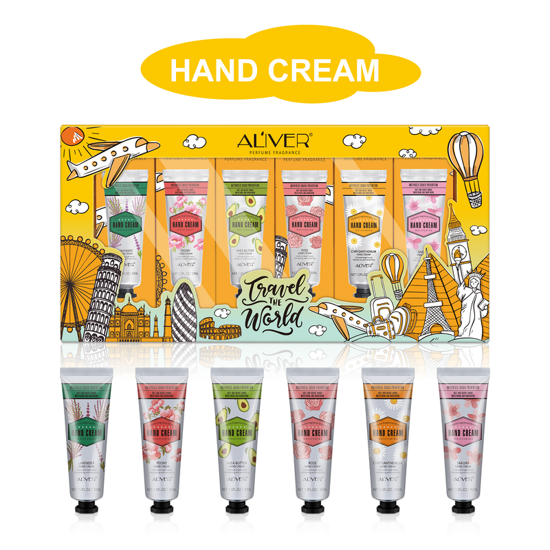 Hand Cream Set - Rose Shea Butter Lavender Moisturizer Gift Set for Women