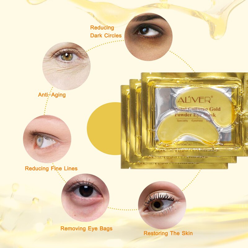 Eye Mask Manufacturer - Wholesale 24K Gold Firming Anti-Aging Dark Circles Removal