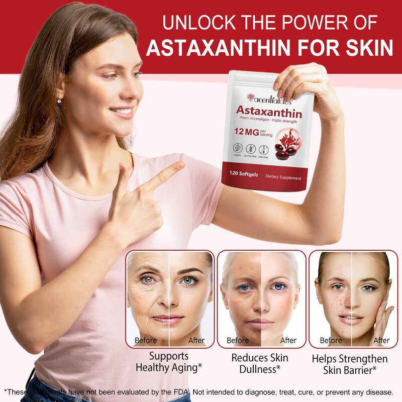 Capsule Manufacturer - Wholesale Astaxanthin 120 Capsules Vegan Antioxidant Eye Joint