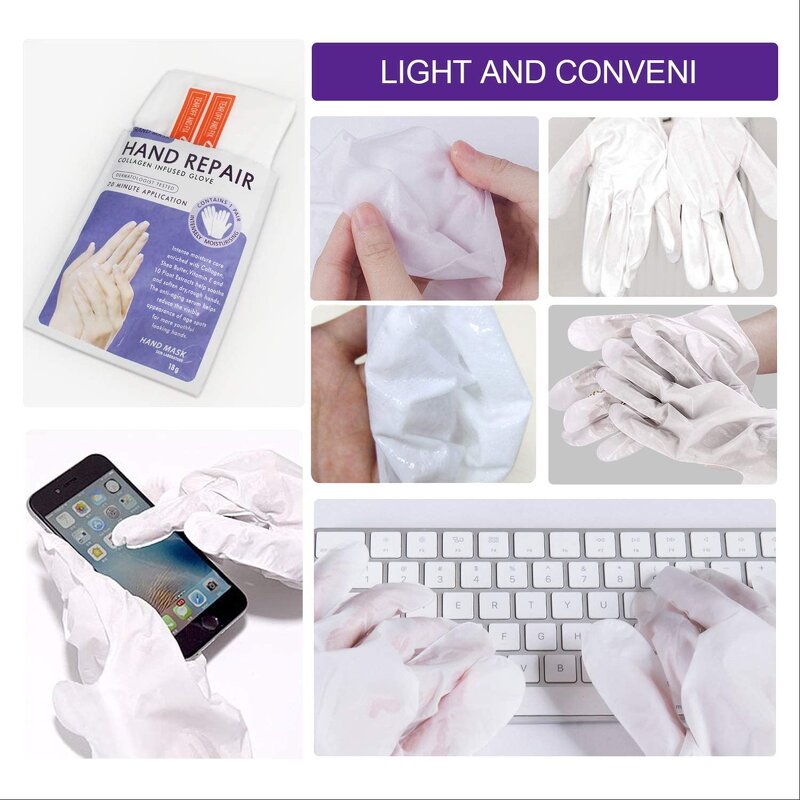 Hand Mask Manufacturer - Whitening Anti Aging Shea Butter Gloves Dark Knuckles