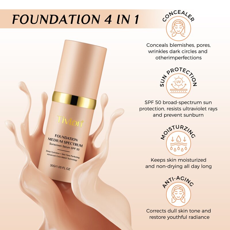 Foundation Manufacturer - Advanced 4 in 1 Full Coverage Concealer SPF 50+